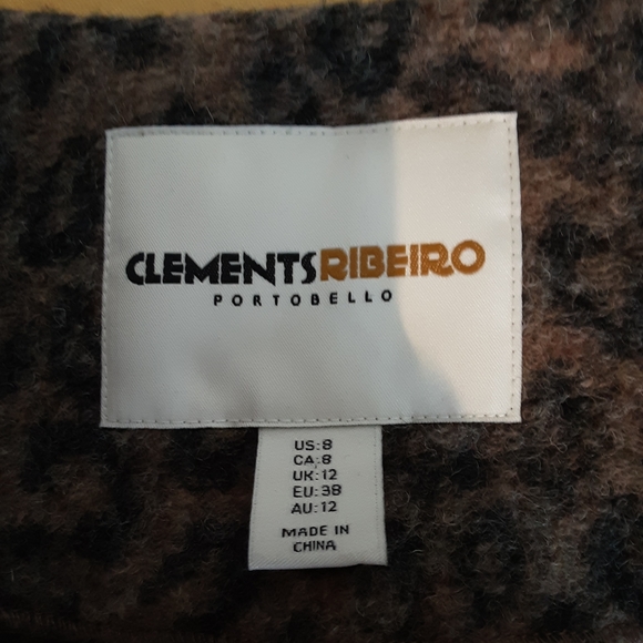 Exclusive Clements Ribeiro Portobello Leopard Print Pea Coat - Picture 4 of 6